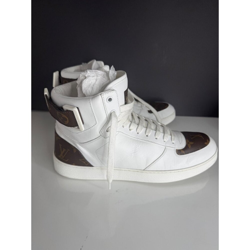 Louis Vuitton Rivoli High Top Monogram Sneaker Boot Signature Men's Men's LV 9 U - Picture 9 of 16